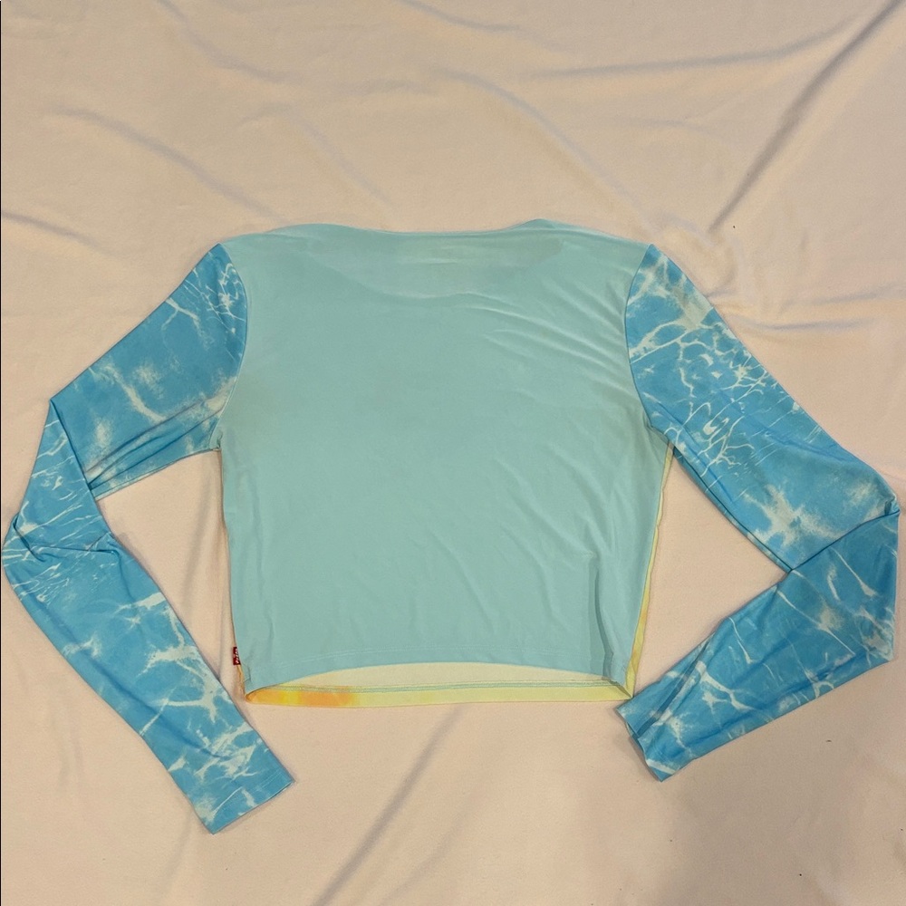 Levi's Blue and Yellow Tie-Dye Long Sleeve Top - Picture 6 of 8